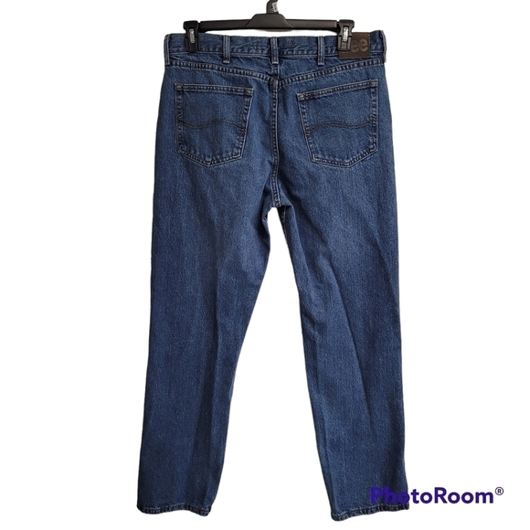 Lee Regular Fit Straight Leg Blue Jeans - Picture 2 of 8